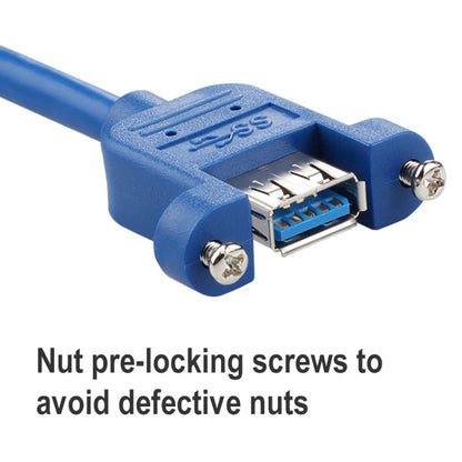 USB 3.0 Male to Female Extension Cable with Screw Nut, Cable Length: 3m, 3m