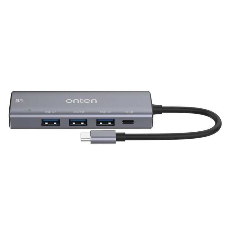Onten OT-95123 5 in 1 Multifunctional Type-C + USB + HDMI Docking Station, Cable Length: 145mm