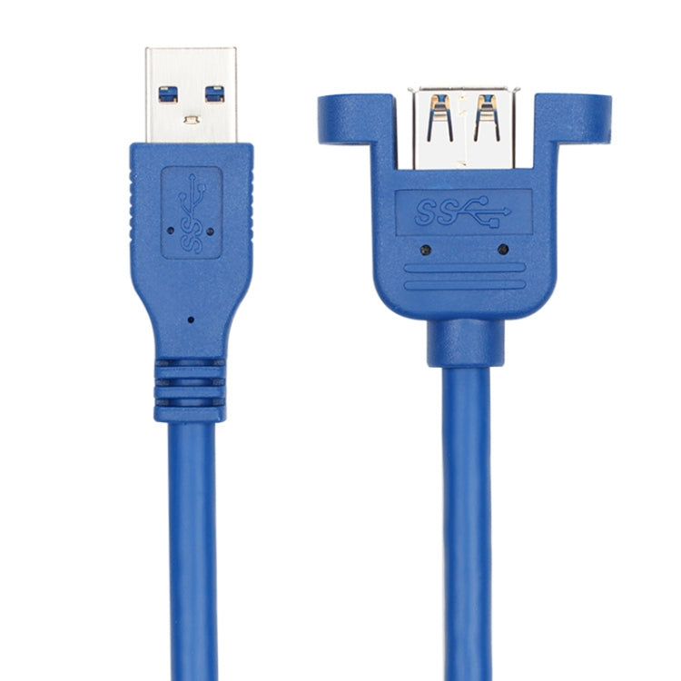 USB 3.0 Male to Female Extension Cable with Screw Nut, Cable Length: 5m, 5m