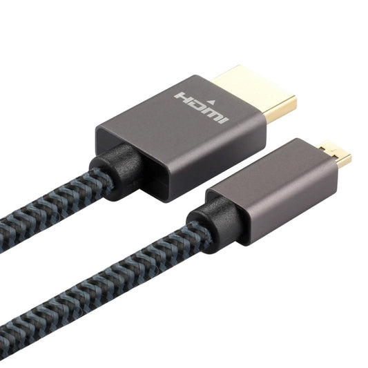 ULT-unite Gold-plated Head HDMI Male to Micro HDMI Male Nylon Braided Cable, Cable Length: 2m, 2m