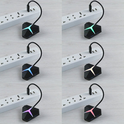 5Gbps Super Speed 4 Ports USB 3.0 HUB Adapter, Cable Length: about 20cm, USB 3.0 HUB (Black)