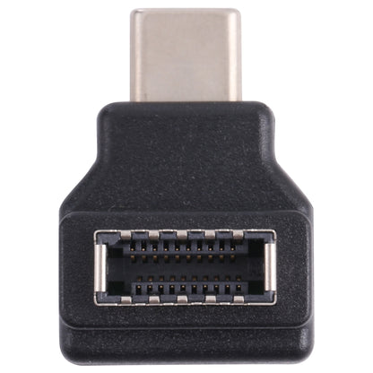 Type-E Female 90 Degrees Elbow to USB-C / Type-C Male Computer Host Adapter, Type-E Female to Type-C Male