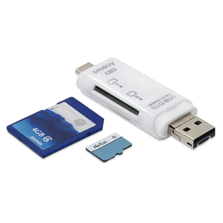 Lecteur de cartes multifonction 5 en 1 Type-C/USB-C D-178 (noir), D-178 (blanc)