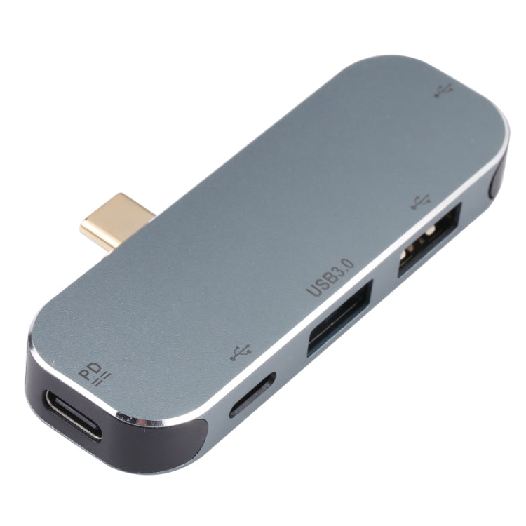5 in 1 USB-C / Type-C Male to Dual USB-C / Type-C + Dual USB + USB 3.0 Female Adapter, Dual USB-C / Type-C + Dual USB