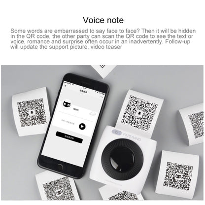 PAPERANG P2 Portable Bluetooth Printer Thermal Photo Phone Wireless Connection Printer, P2 White