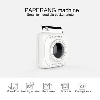 PAPERANG P1 Portable ABS Bluetooth 4.0 Printer Thermal Photo Phone Wireless Connection Printer, P1 White
