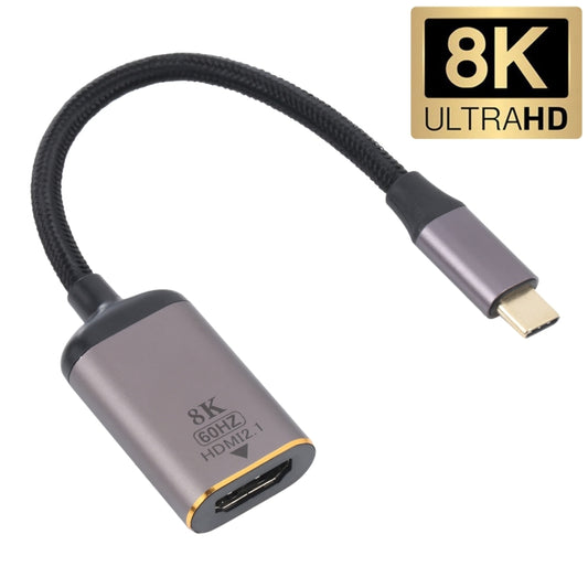 8K 60Hz HDMI Female to USB-C / Type-C Male Adapter Cable, HDMI Female to Type-C Male Cable