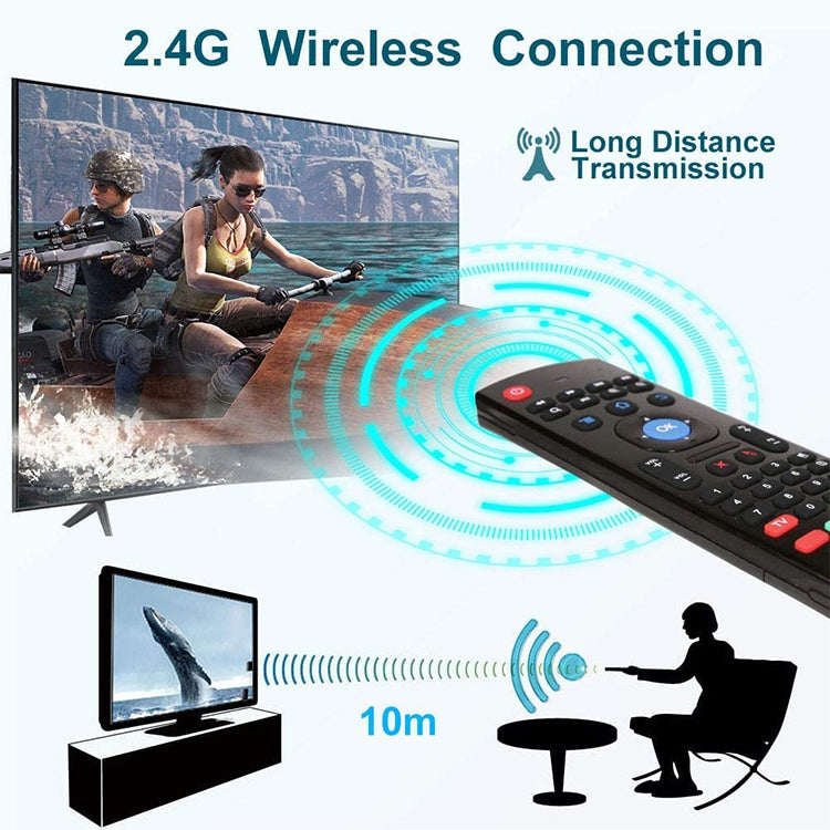 MX3 Voice Version 2.4GHz Fly Air Mouse Wireless Keyboard Remote Control with Gyroscope