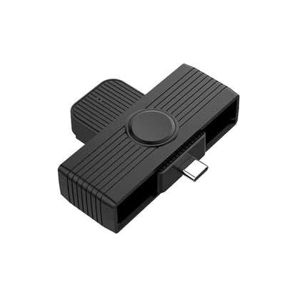 Rocketek CR318-C Type-C Smart Card / SIM / ID / CAC Card Reader, Type-C