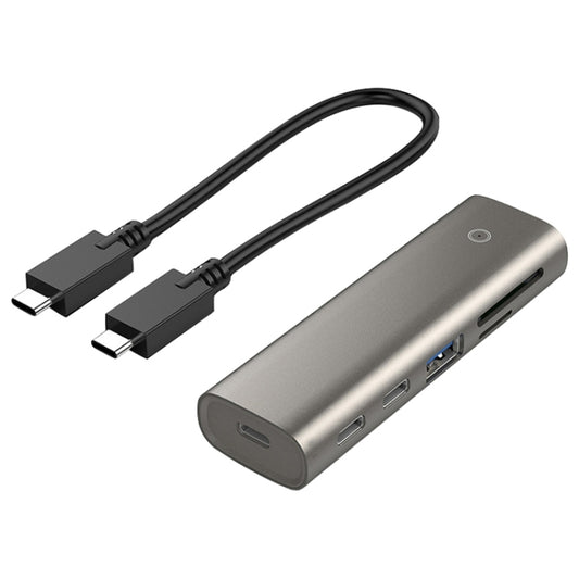 Rocketek HC463 Adaptateur HUB 6 en 1 USB3.1 Gen2 vers Type-C 3.1 + USB 3.1 + SD / TF