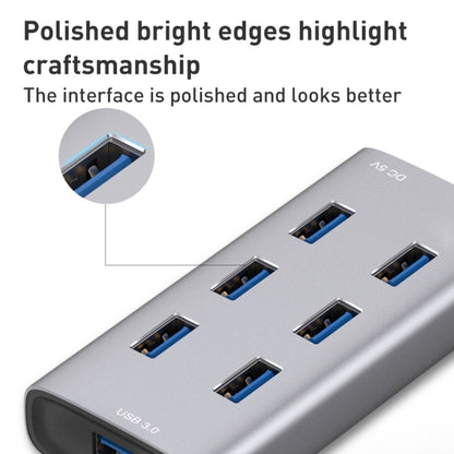 8108 7 Ports USB 3.0 to USB 3.0 HUB, Cable Length: 80cm, 8108