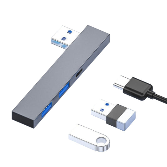 889C USB Male to USB 2.0+USB 3.0+USB-C/Type-C Female Adapter, 889C