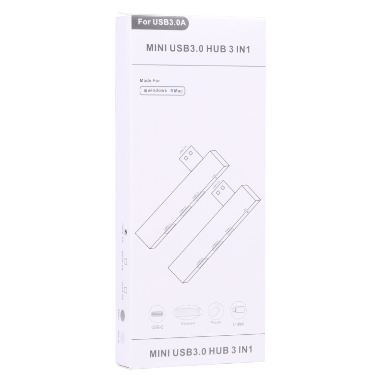 889C USB Male to USB 2.0+USB 3.0+USB-C/Type-C Female Adapter, 889C