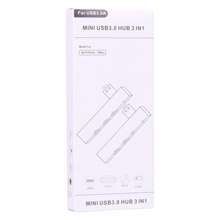 889R USB Male to Dual USB 2.0+USB 3.0 Female Adapter, 889R