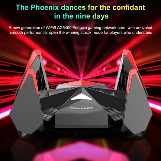 COMFAST CF-977AX 5400Mbps Tri-Band Wireless Network Card WiFi6 Type-C Adapter, CF-977AX