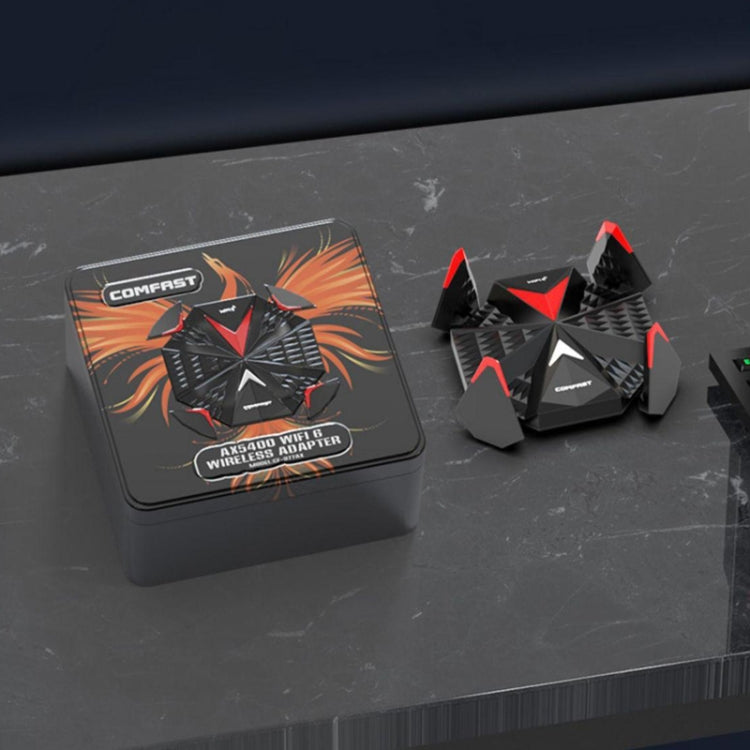 COMFAST CF-977AX 5400Mbps Tri-Band Wireless Network Card WiFi6 Type-C Adapter, CF-977AX