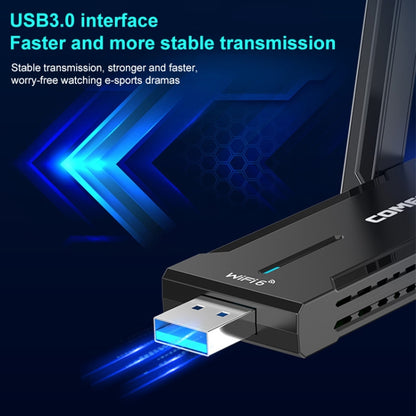 COMFAST 972AX 5400Mbps WiFi6 Free Drive USB Wireless Network Card, CF-972AX