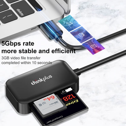 Lecteur de carte multifonction Lenovo thinkplus TC102 USB 3 en 1