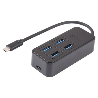BYL-1901T 5 in 1 USB-C / Type-C to USB3.0x4+USB-C / Type-C HUB Adapter, BYL-1901T