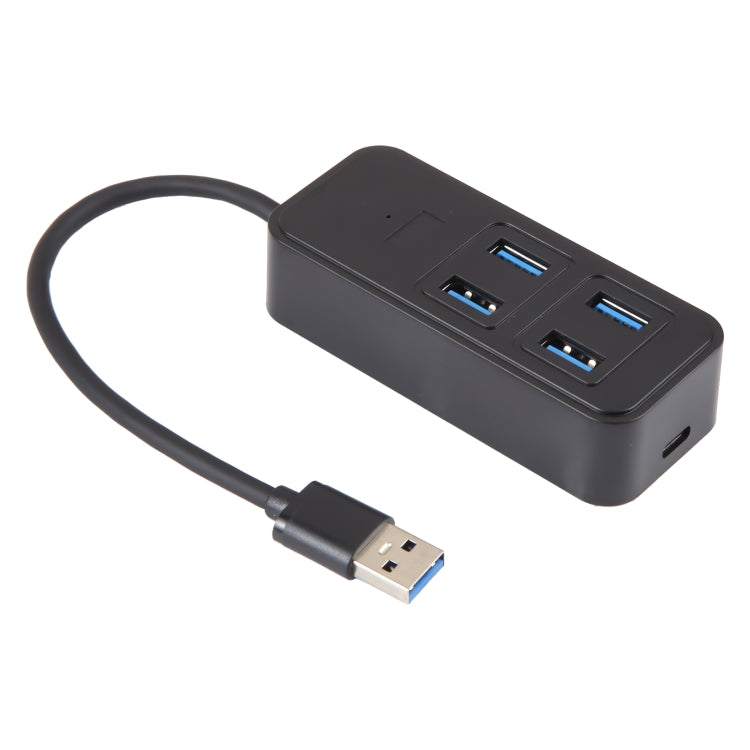 BYL-1901U 5 in 1 USB to USB3.0x4+USB-C / Type-C HUB Adapter, BYL-1901U