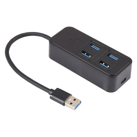 BYL-1901U 5 in 1 USB to USB3.0x4+USB-C / Type-C HUB Adapter, BYL-1901U