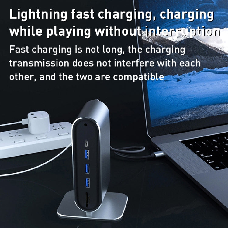 BYL-2201 12 in 1 USB-C / Type-C HUB Adapter, BYL-2201