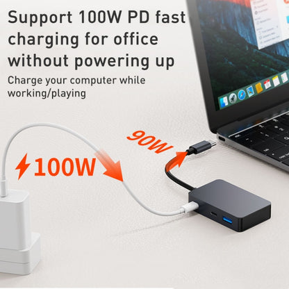 BYL-2316 5 in 1 USB-C / Type-C to USB3.0 & Type-C Multifunctional Docking Station HUB Adapter, BYL-2316