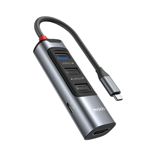 Yesido HB22 Adaptateur de station d'accueil multifonction 5 en 1 USB-C / Type-C, HB22