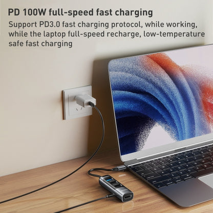 Yesido HB22 5 in 1 USB-C / Type-C Multifunction Docking Station HUB Adapter, HB22
