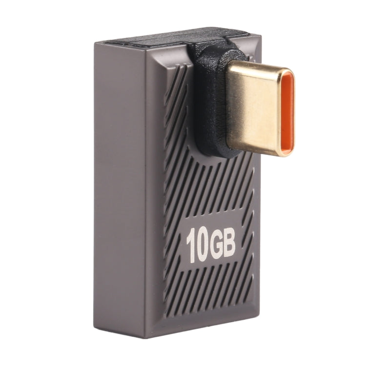 USB-C / Type-C Male to USB Female 10 Gbps 90 Degree Middle Bend Charging Adapter, Type-C Male to USB Female Middle Bend
