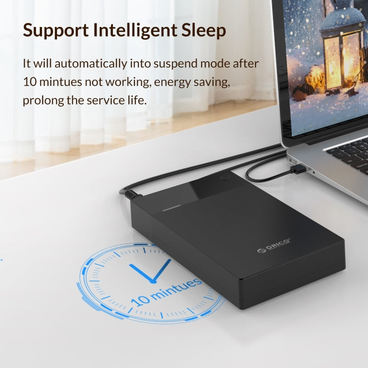ORICO 3599U3 2.5 / 3.5 inch Portable USB3.0 Hard-Drive Enclosure, US Plug, US Plug