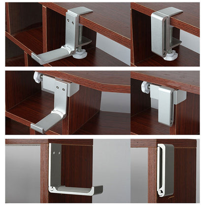 Desktop Lock Clip Type Metal Foldable Headset Stand Display Hanger, Desktop Lock Clip Type