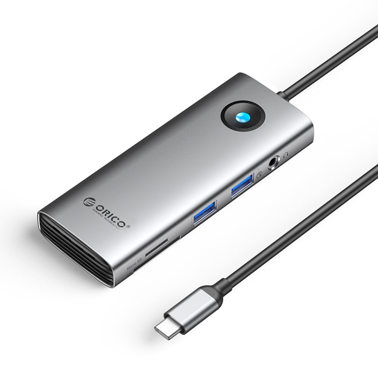 ORICO PW11-8PM Type-C / USB-C 8-in-1 5Gbps Multifunction Docking Station Card Reader, PW11-8PM