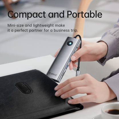 ORICO PW11-9P Type-C / USB-C 8-in-1 5Gbps Multifunction Docking Station, PW11-9P