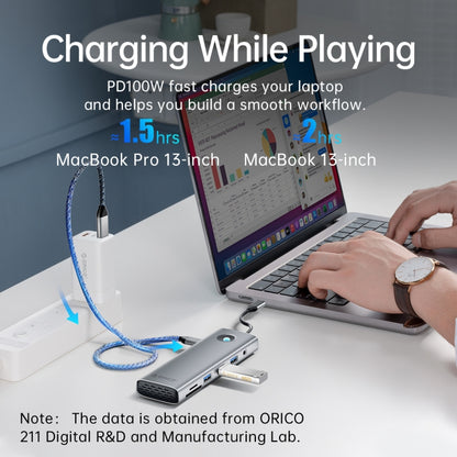 ORICO PW11-9P Type-C / USB-C 8-in-1 5Gbps Multifunction Docking Station, PW11-9P