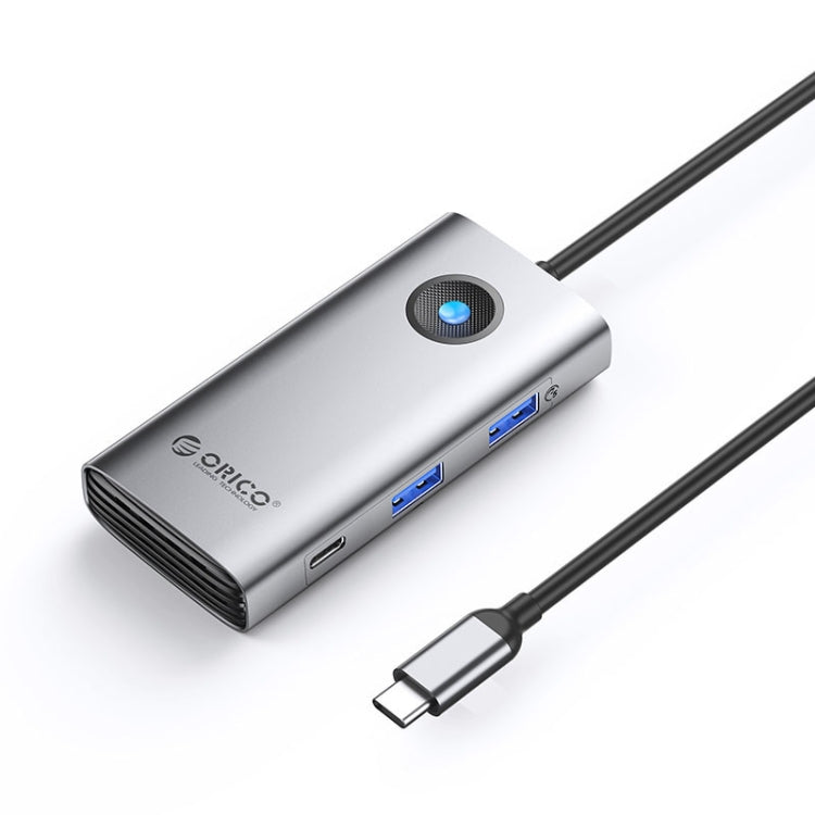 ORICO ORICO-PW11-6PCR R45 Type-C / USB-C 6-in-1 5Gbps Multifunction Docking Station, PW11-6PCR