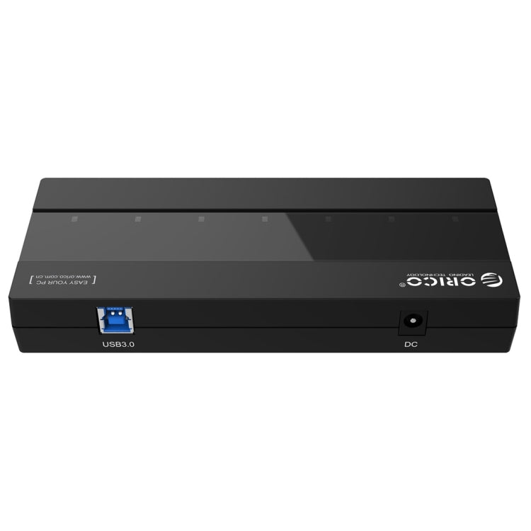 ORICO H727RK-U3 ABS High Speed 7 Ports USB 3.0 HUB with 12V Power Adapter for Laptops / Smartphones, H727RK-U3