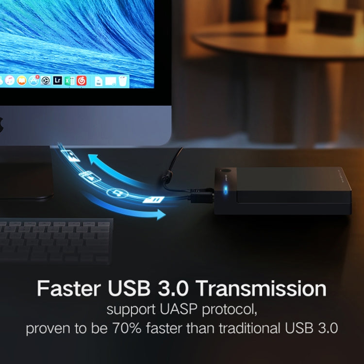 UGREEN US222 HDD Enclosure 2.5 / 3.5 inch SATA to USB 3.0 SSD Adapter Hard Disk Drive Box External HDD Case, Support UASP Protocol, US222 HDD Case