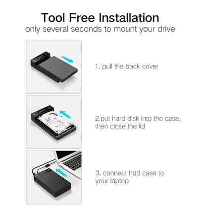 UGREEN US222 HDD Enclosure 2.5 / 3.5 inch SATA to USB 3.0 SSD Adapter Hard Disk Drive Box External HDD Case, Support UASP Protocol, US222 HDD Case