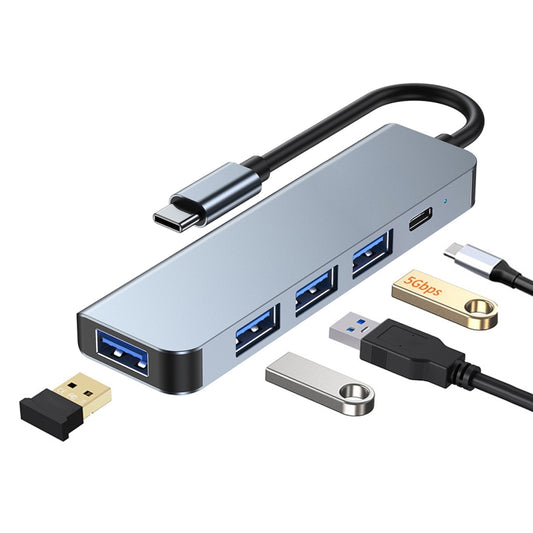 BYL-2301T 5 in 1 USB-C / Type-C to USB Multifunctional Docking Station HUB Adapter, BYL-2301T