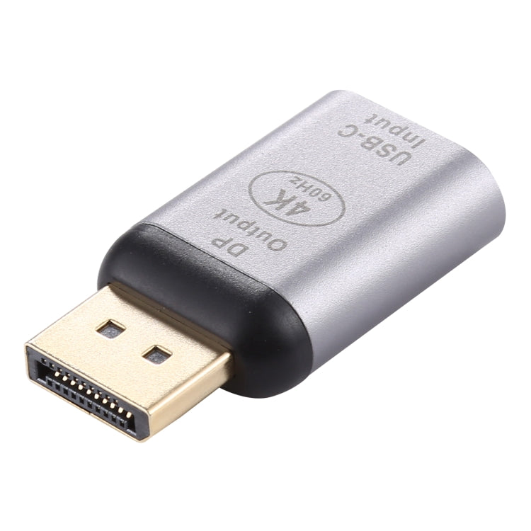 Type-C / USB-C Female to Big DP Male Aluminium Alloy Adapter, Type-C Female to Big DP Male