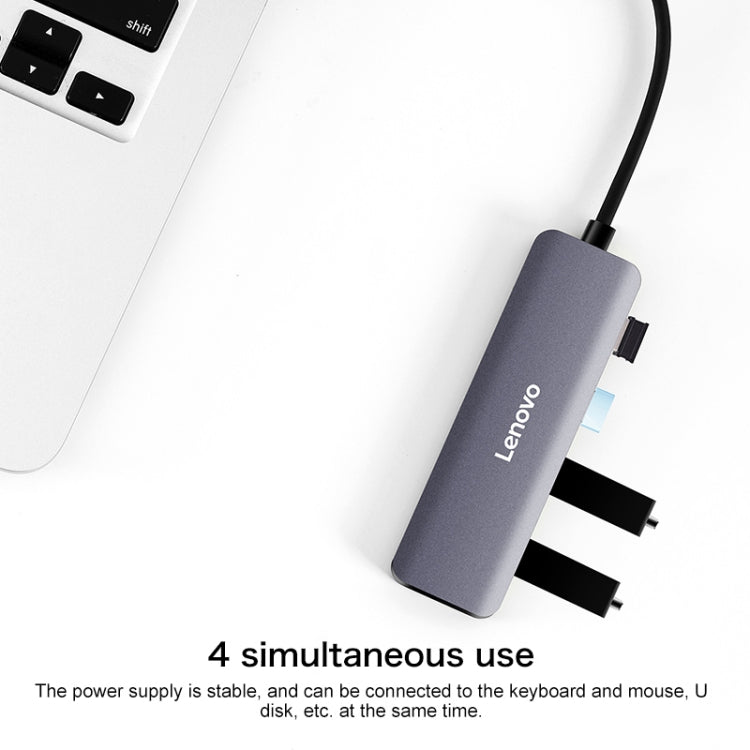 Lenovo C04 4 In 1 Type-C / USB-C to USB-C Converter Splitter Hub, C04