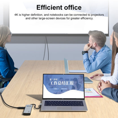 V261A 12 in 1 Elbow USB-C/Type-C to USB Digital Display Docking Station HUB Adapter, V261A