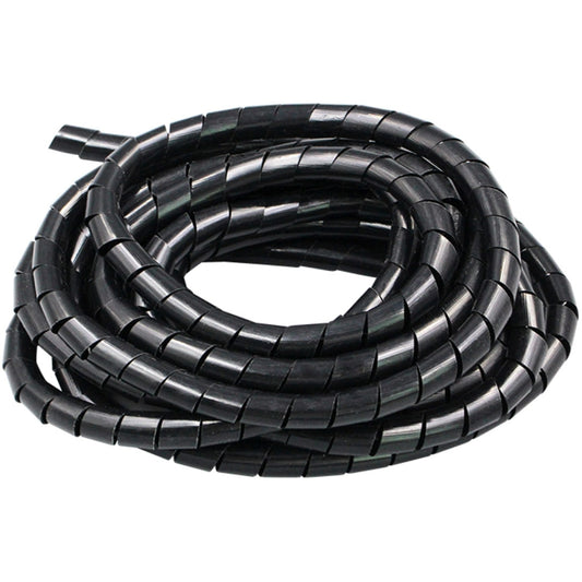 11m PE Spiral Pipes Wire Winding Organizer Tidy Tube, Nominal Diameter: 8mm, 8mm / 11m Length