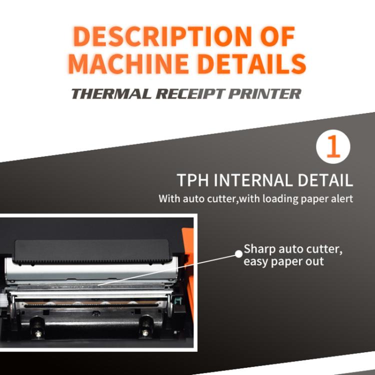 ZJ-8360 USB Auto-cutter 80mm Thermal Receipt Printer, ZJ-8360 USB