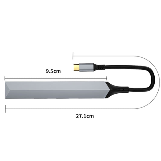 Adaptateur HUB Station d'accueil USB V252 4 en 1 USB-C / Type-C vers USB, V252