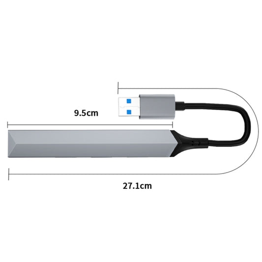 V252A Adaptateur de hub de station d'accueil USB 4-en-1, V252A