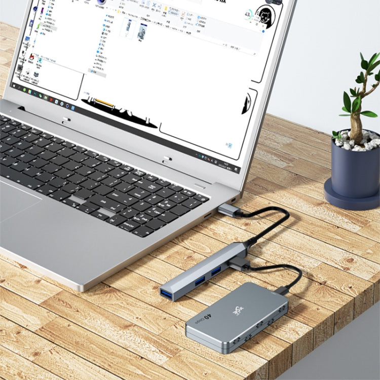 V252A 4 in 1 USB to USB Docking Station HUB Adapter, V252A