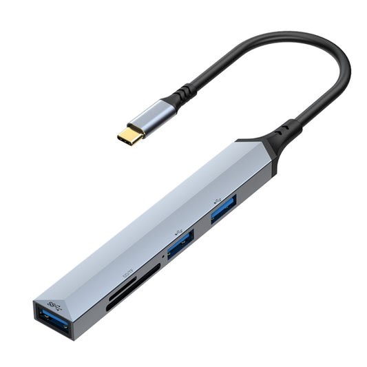 V253 5 in 1 USB-C/Type-C to USB Multifunctional Docking Station HUB Adapter, V253
