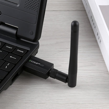 EDUP EP-AC1661 2 in 1 Bluetooth 4.2 + Dual Band 11AC 600Mbps High Speed Wireless USB Adapter WiFi Receiver, EP-AC1661 600Mbps